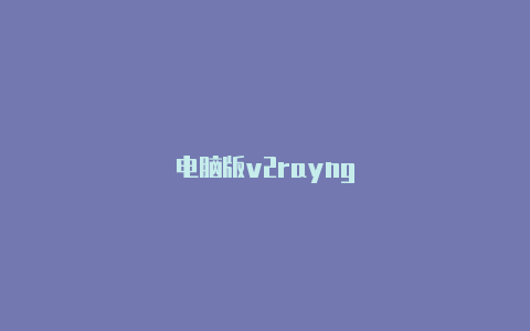 电脑版v2rayng
