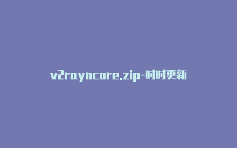 v2rayncore.zip-时时更新