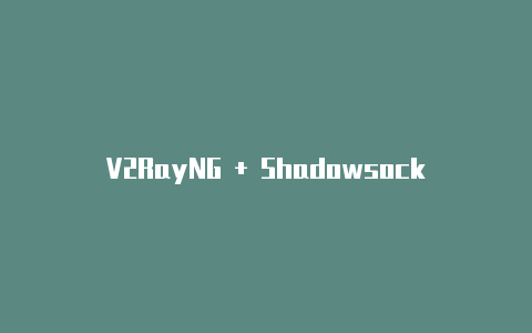 V2RayNG + Shadowsocks：打造高效安全的网络代理-v2rayng