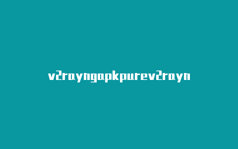 v2rayngapkpurev2rayng打开udp-v2rayng