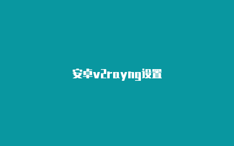 安卓v2rayng设置