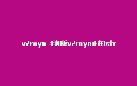 v2rayn 手机版v2rayn正在运行-v2rayng