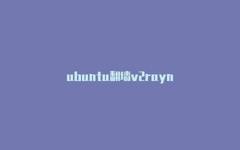 ubuntu代理加速v2rayn