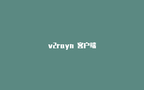 v2rayn 客户端-v2rayng