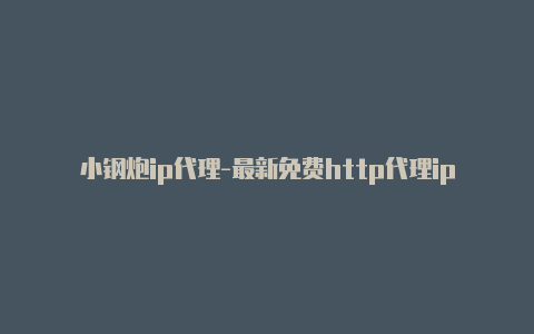 小钢炮ip代理-最新免费http代理ip每天更新-v2rayng