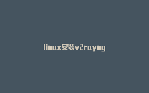 linux安装v2rayng-v2rayng