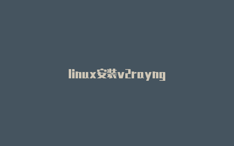 linux安装v2rayng