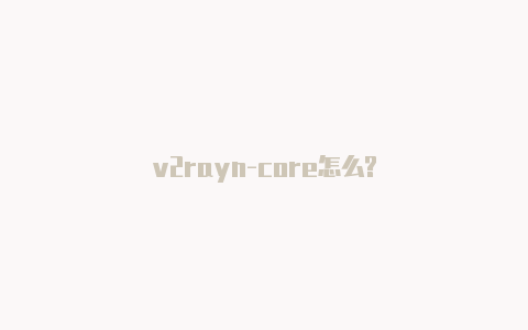 v2rayn-core怎么?-v2rayng