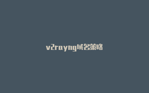 v2rayng域名策略-v2rayng