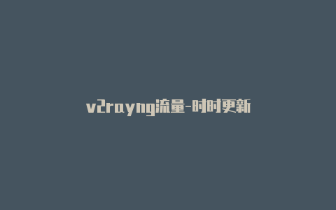 v2rayng流量-时时更新-v2rayng